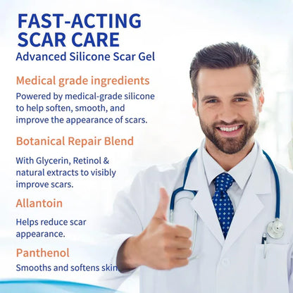 🔥 Advanced Silicone Scar & Wrinkle Smoothing Gel