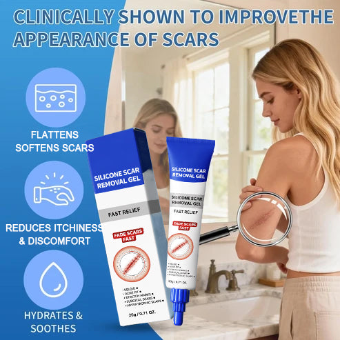 🔥 Advanced Silicone Scar & Wrinkle Smoothing Gel
