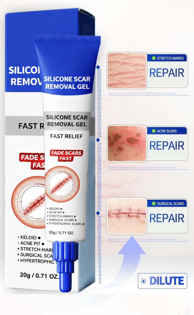 🔥 Advanced Silicone Scar & Wrinkle Smoothing Gel